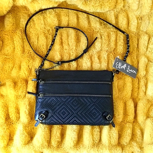 🆕 Gorgeous Elliot Lucca Leather Crossbody Bag - Picture 1 of 15